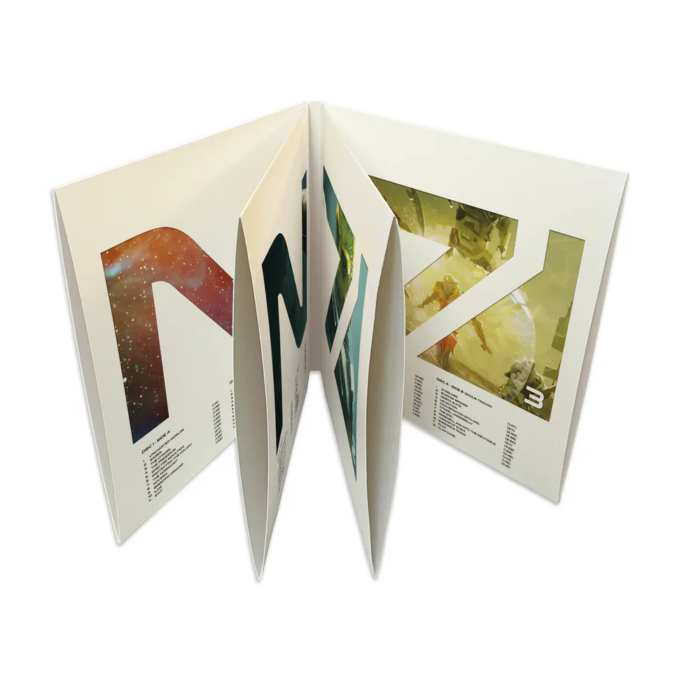Mass Effect Trilogy: Vinyl Collection (4LP Transparent Purple & White Vinyl) - Image 3