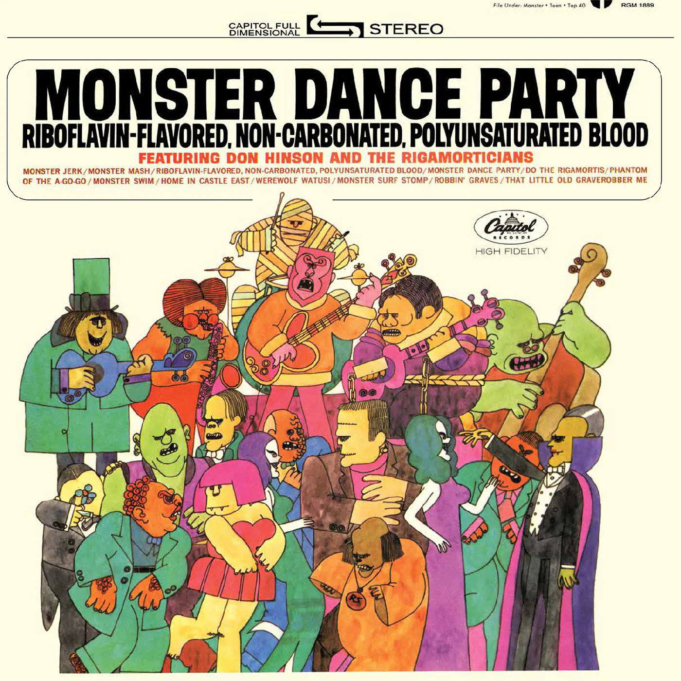 Monster Dance Party (Orange & Black Pumpkin Splatter Vinyl) - Image 2