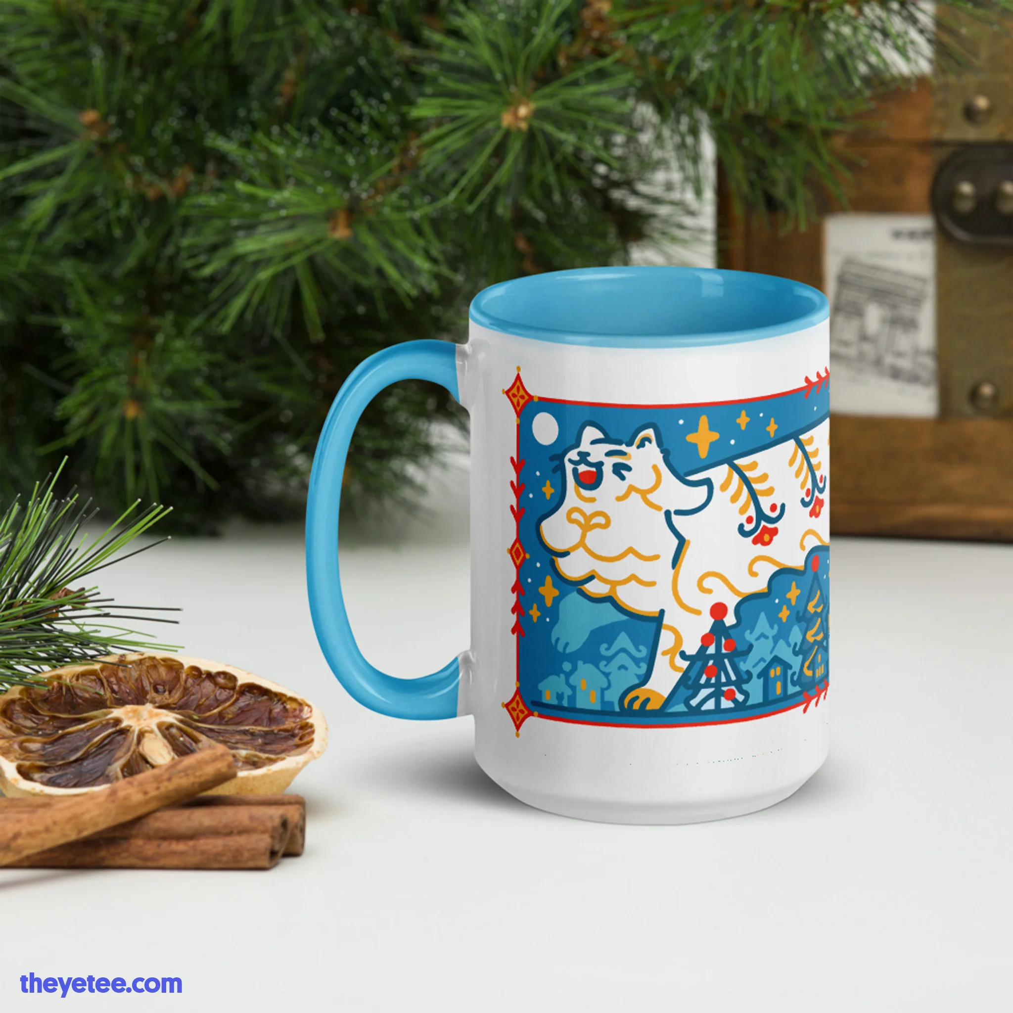 Yule Cat Mug - Image 4