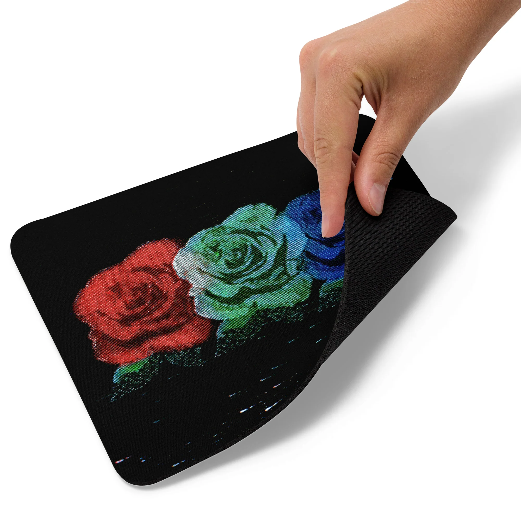 RGB Roses Mouse Pad - Image 2